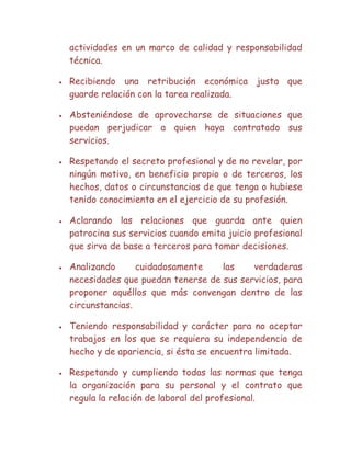 Profesional ante la etica