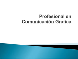 Profesional en comunicación gráfica