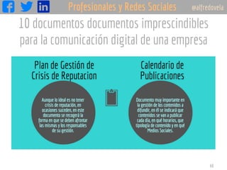 10 documentos documentos imprescindibles
para la comunicación digital de una empresa
60
 