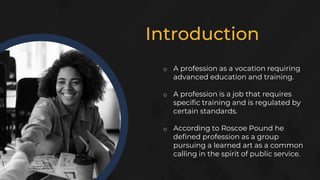 Characteristics of professional in professional ethics | PDF