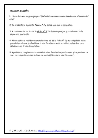 Profesiones de cine | PDF