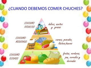 ¿CUANDO DEBEMOS COMER CHUCHES?
 