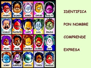 IDENTIFICA
PON NOMBRE
COMPRENDE
EXPRESA
 