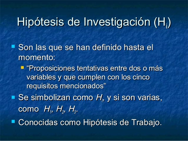 Profesor Rondon Tema 5 Formulacion De Hipotesis