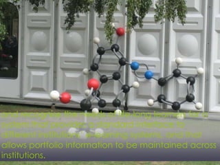 and recognise the needs of life-long learners for a
system that provides a standard interface to
different institutions‟ e-learning systems, and that
allows portfolio information to be maintained across
institutions.
 