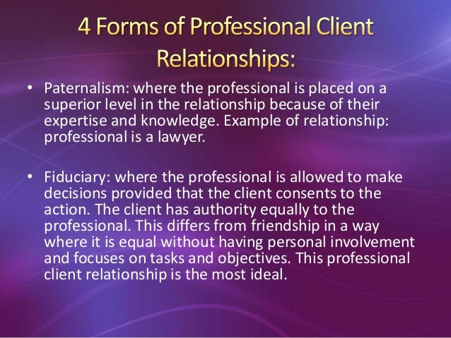 client worker relationship example