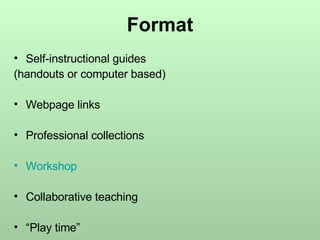 Professional Development - School Library Media Centers | PPT
