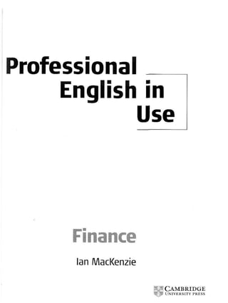 Professional english---finance