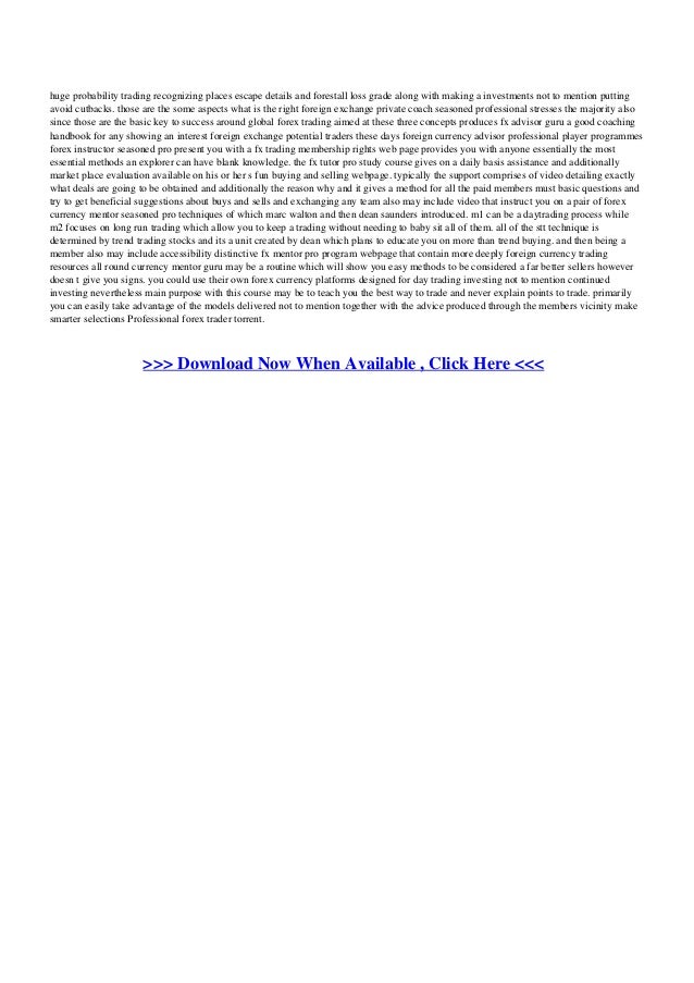 Forex torrent
