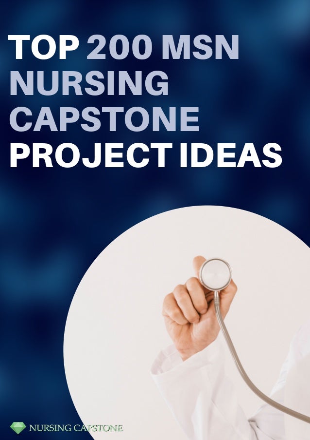 Nursing capstone project ideas msn picture