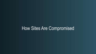 How Sites Are Compromised
 