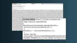 Real example of a malicious file
 