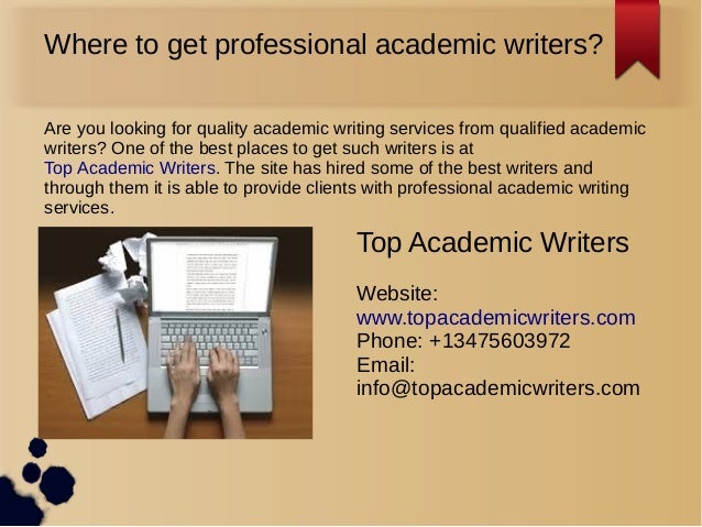 Professional academic writers
