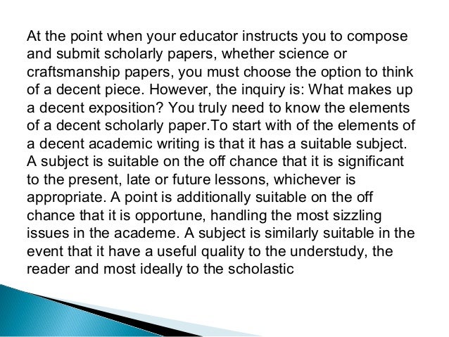 Academic and professional writing examples picture