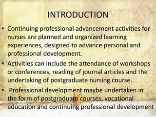 Professional advancement in nursing | PDF