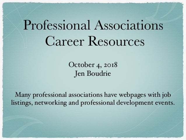 professional associations career resources professional associations