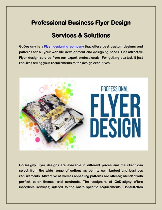 professional business flyer design