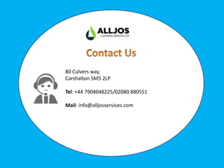80 Culvers way,
Carshalton SM5 2LP
Tel: +44 7904048225/02080 880551
Mail: info@alljosservices.com
 