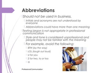 Professional Communication | PPT