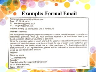 Professional Communication: Email Correspondence | PPTX