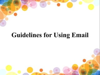 Professional Communication: Email Correspondence | PPTX