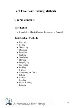 Professional cooking techniques student manual | PDF