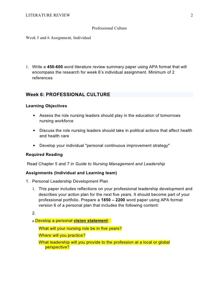 Assignment paper format