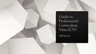 Professional Cv Photo Guide Pdf Professional CV Guide | PDF
