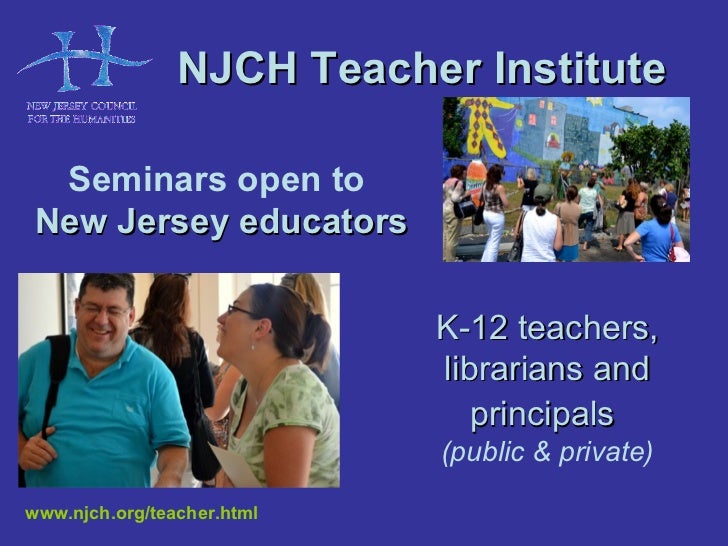 Teacher Institute Professional Development for New Jersey Educators