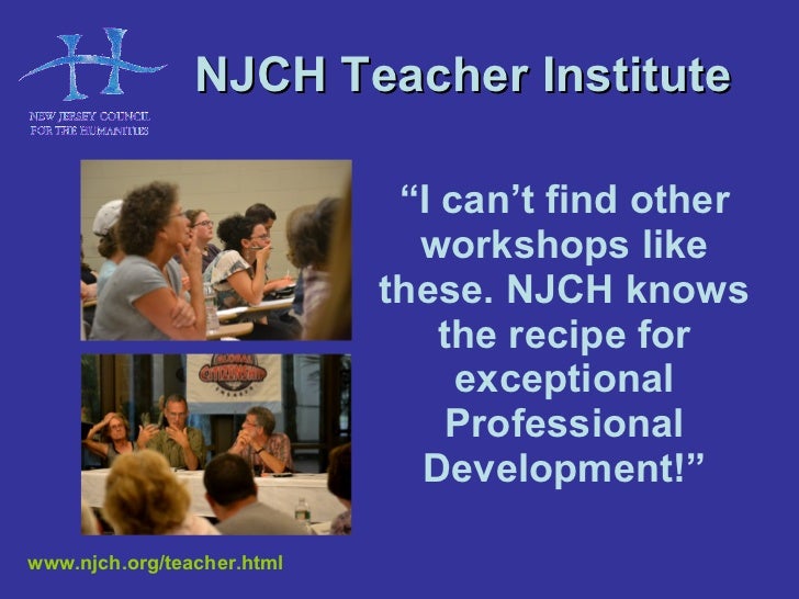 Teacher Institute Professional Development for New Jersey Educators