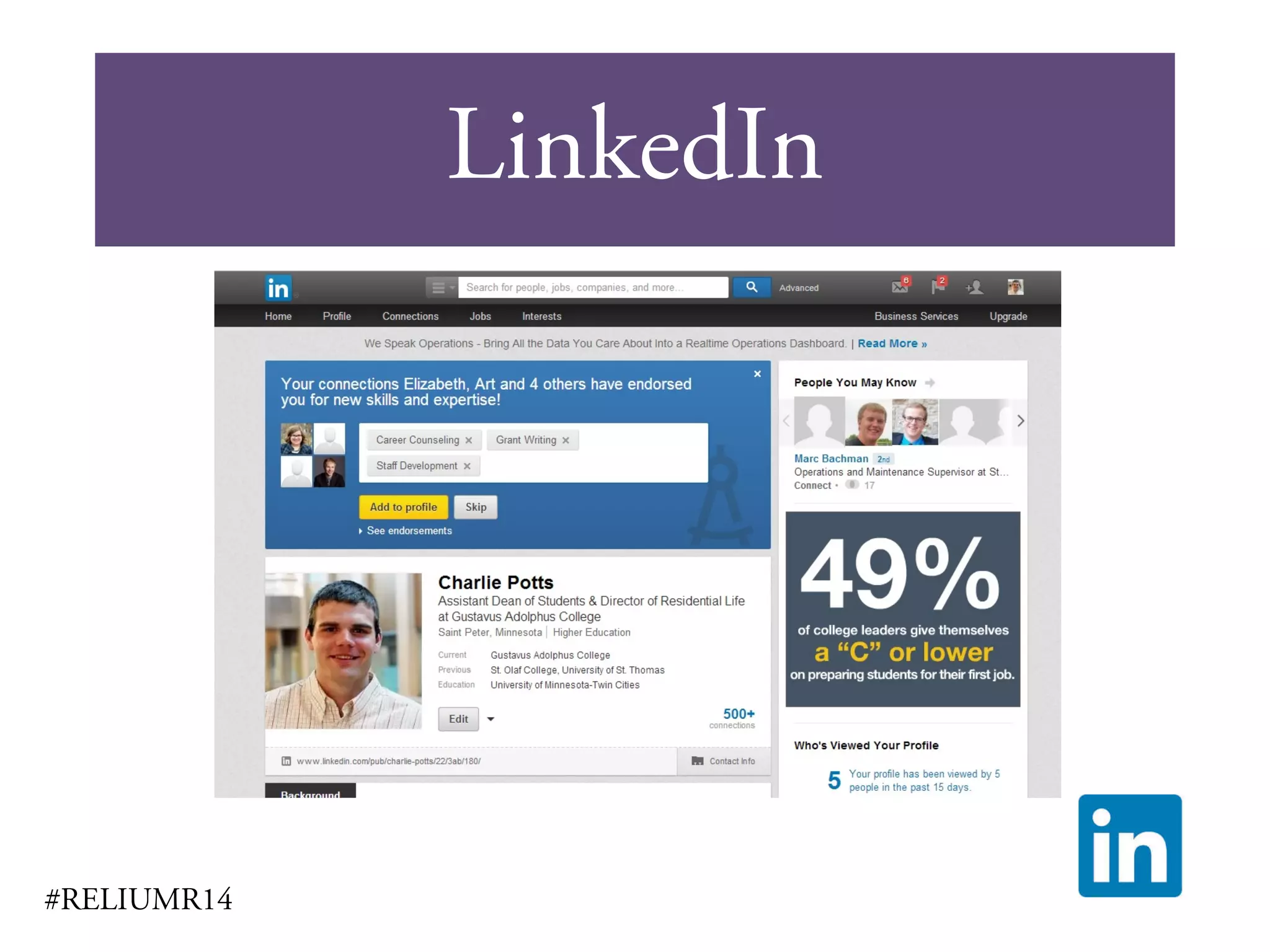LinkedIn
#RELIUMR14
 