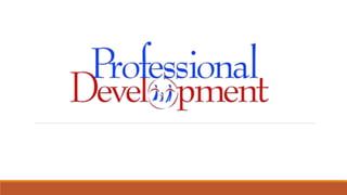 What is Professional Development?
Professional Development (PD) is quite simply a means of supporting people in the workpl...