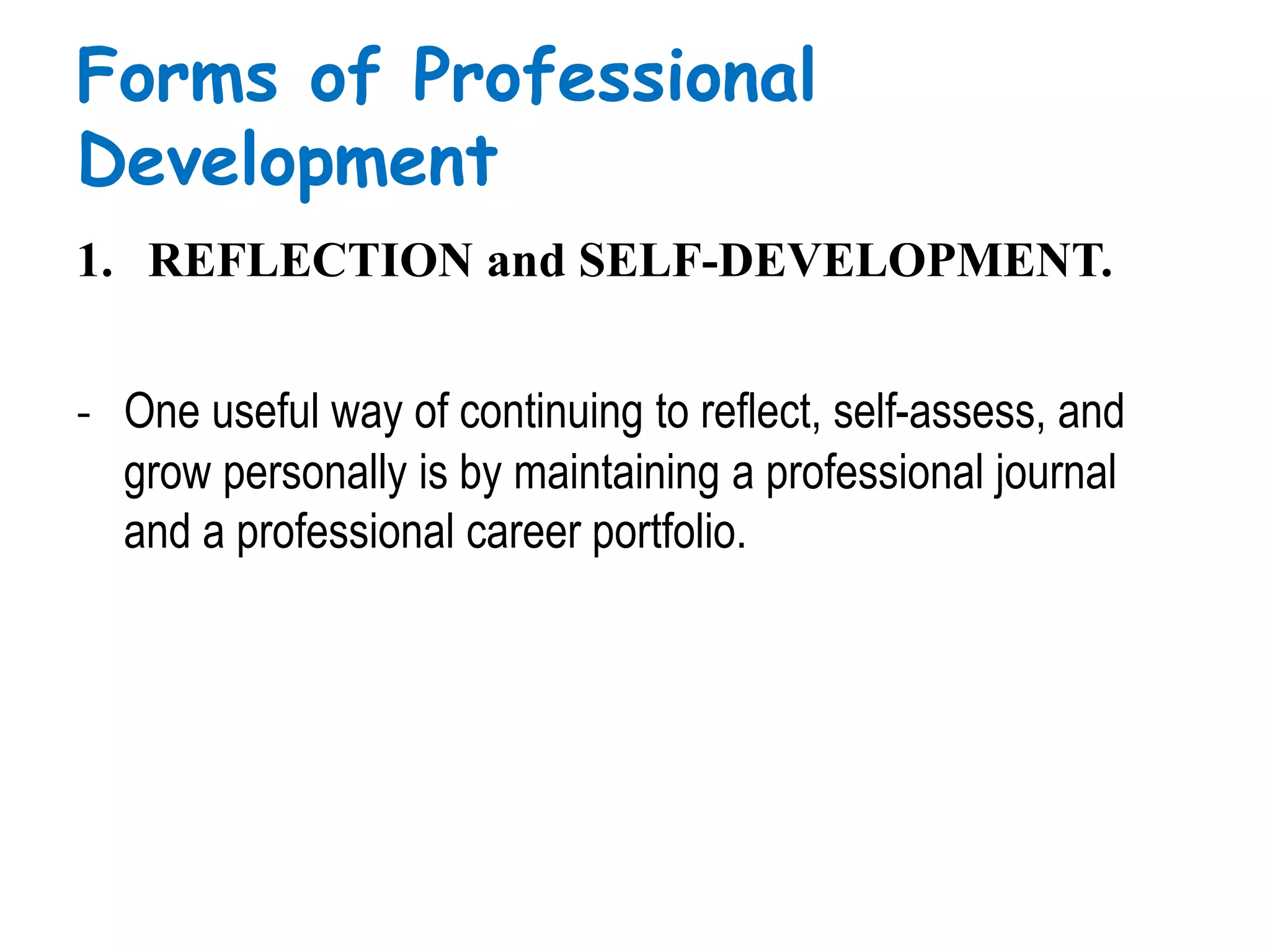 Professional development | PPTX