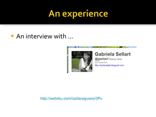 An interview with … http://wetoku.com/carlaraguseo/3Pv 