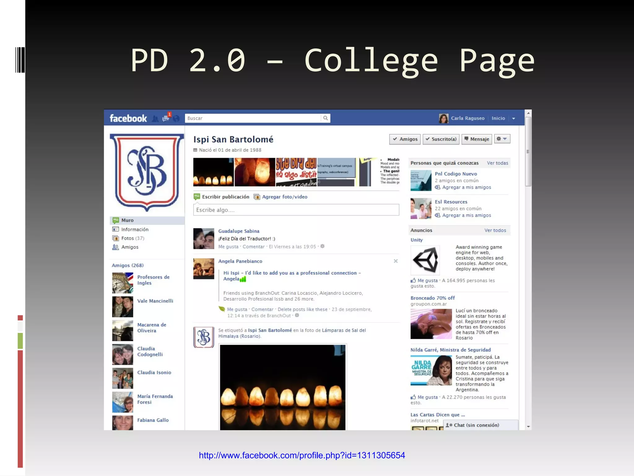 PD 2.0 – College Page http://www.facebook.com/profile.php?id=1311305654 