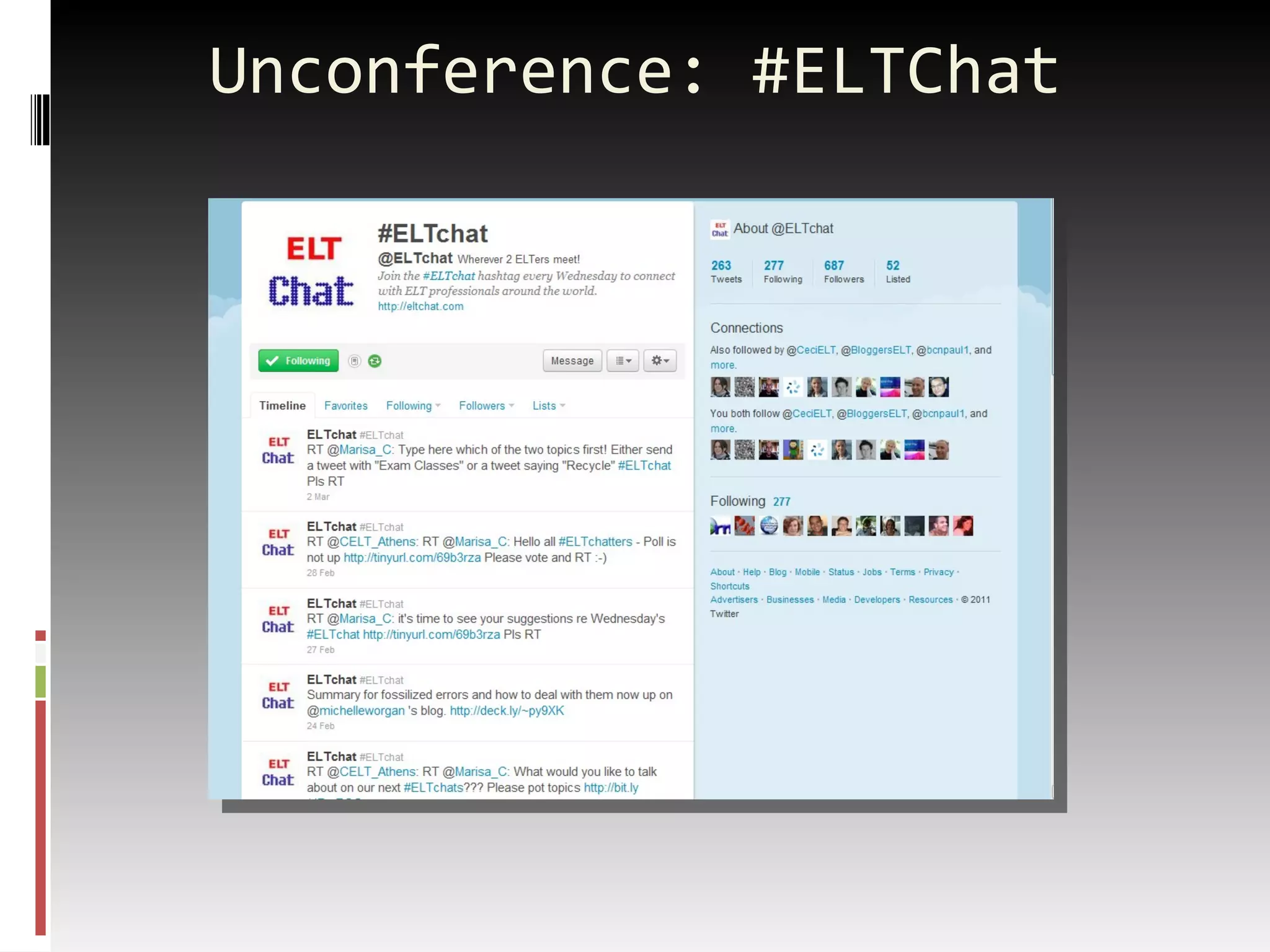 Unconference: #ELTChat 