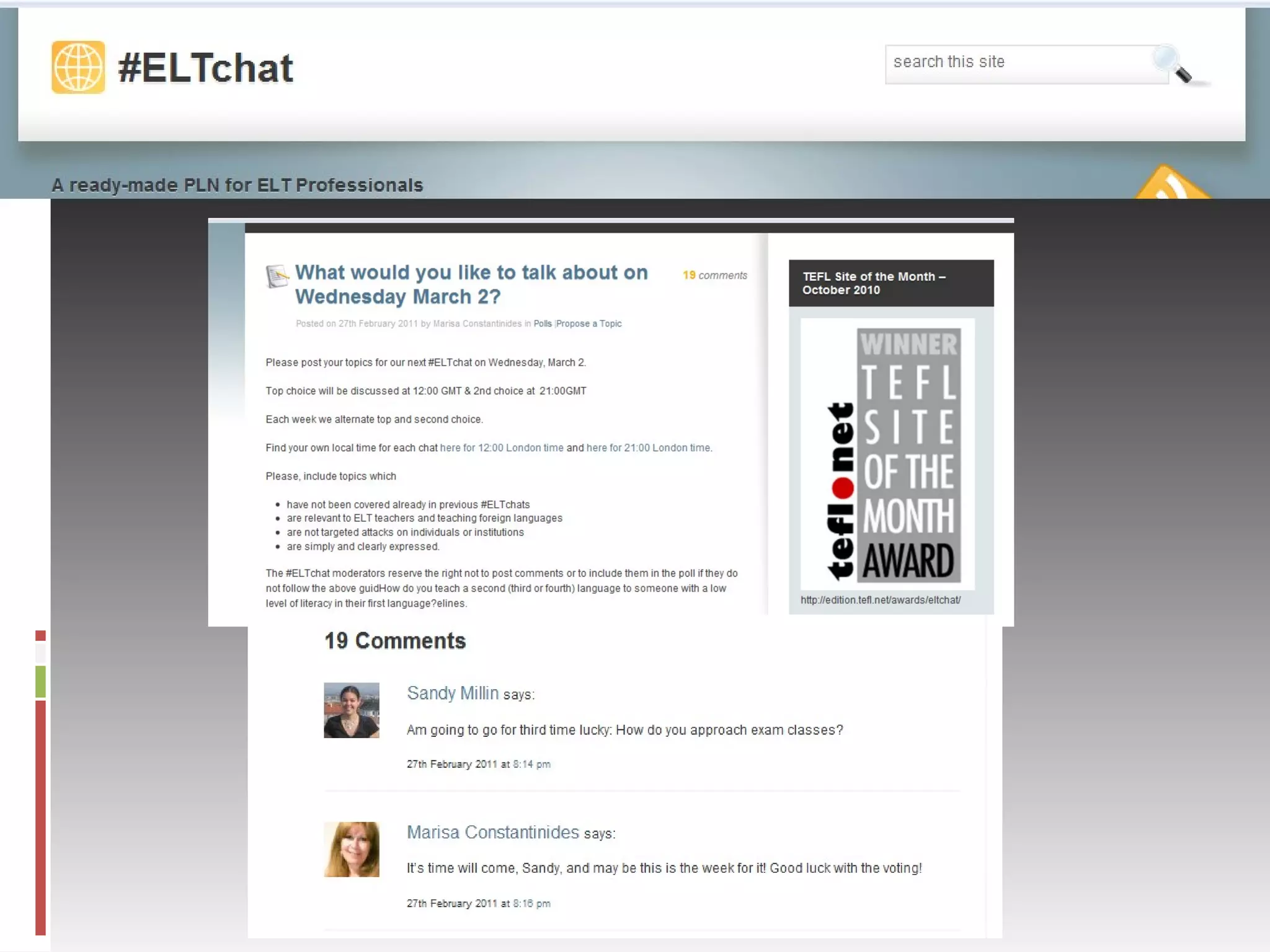 Unconference: #ELTChat 