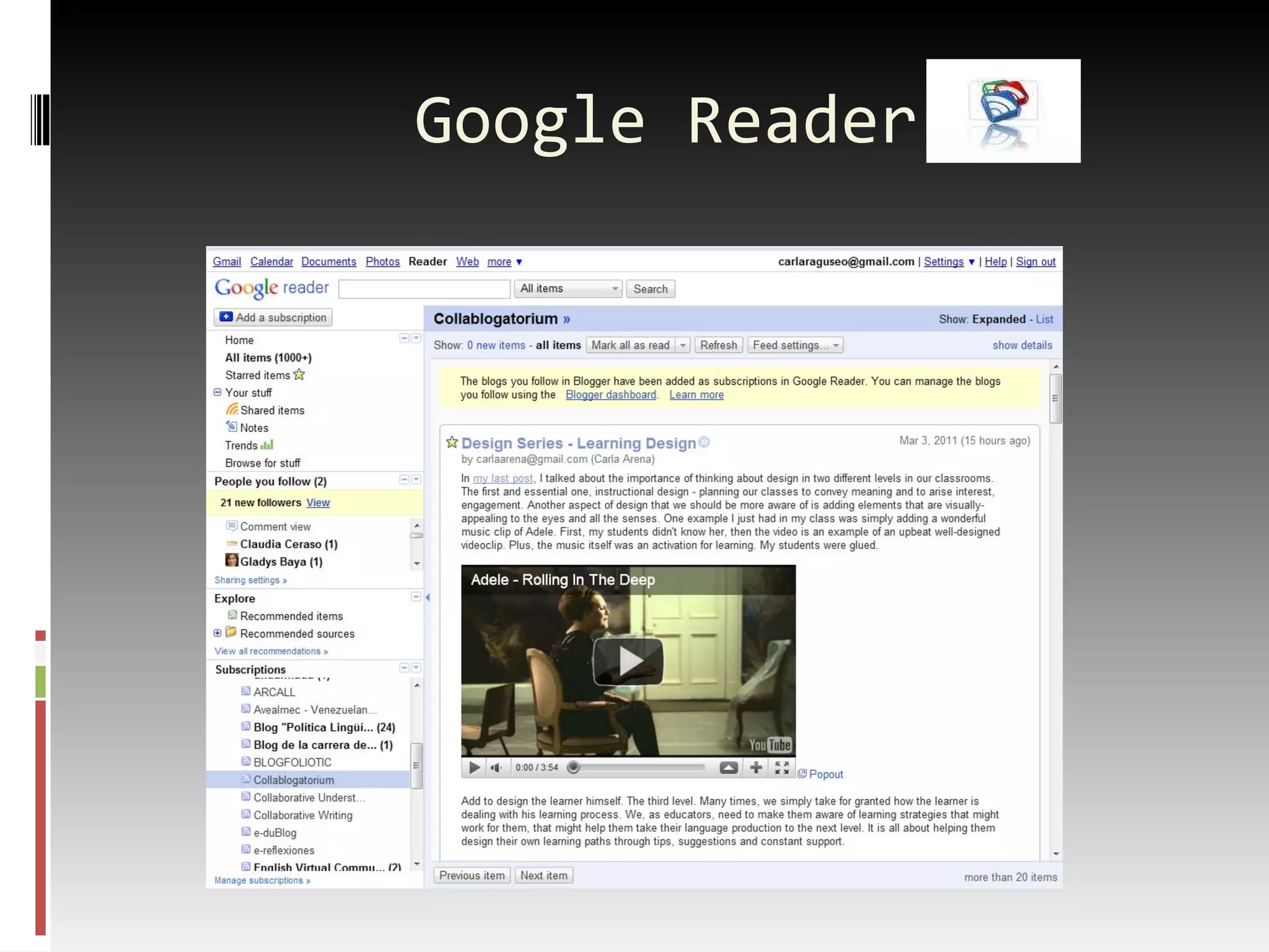 Google Reader 