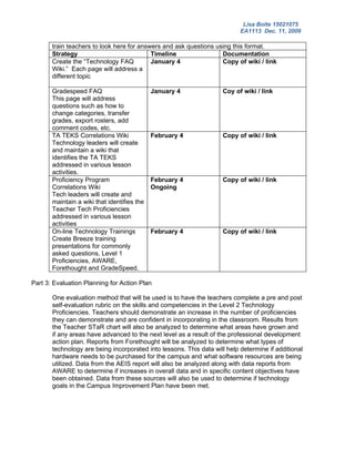 Professional Development Action Plan Template