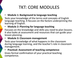 Proficiency Module And Language Pic Professional development in TESL | PPTX