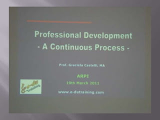 Professional development meeting   Rio Cuarto