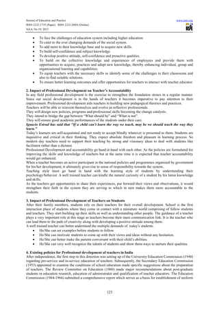 Professional development of teachers in higher education | PDF