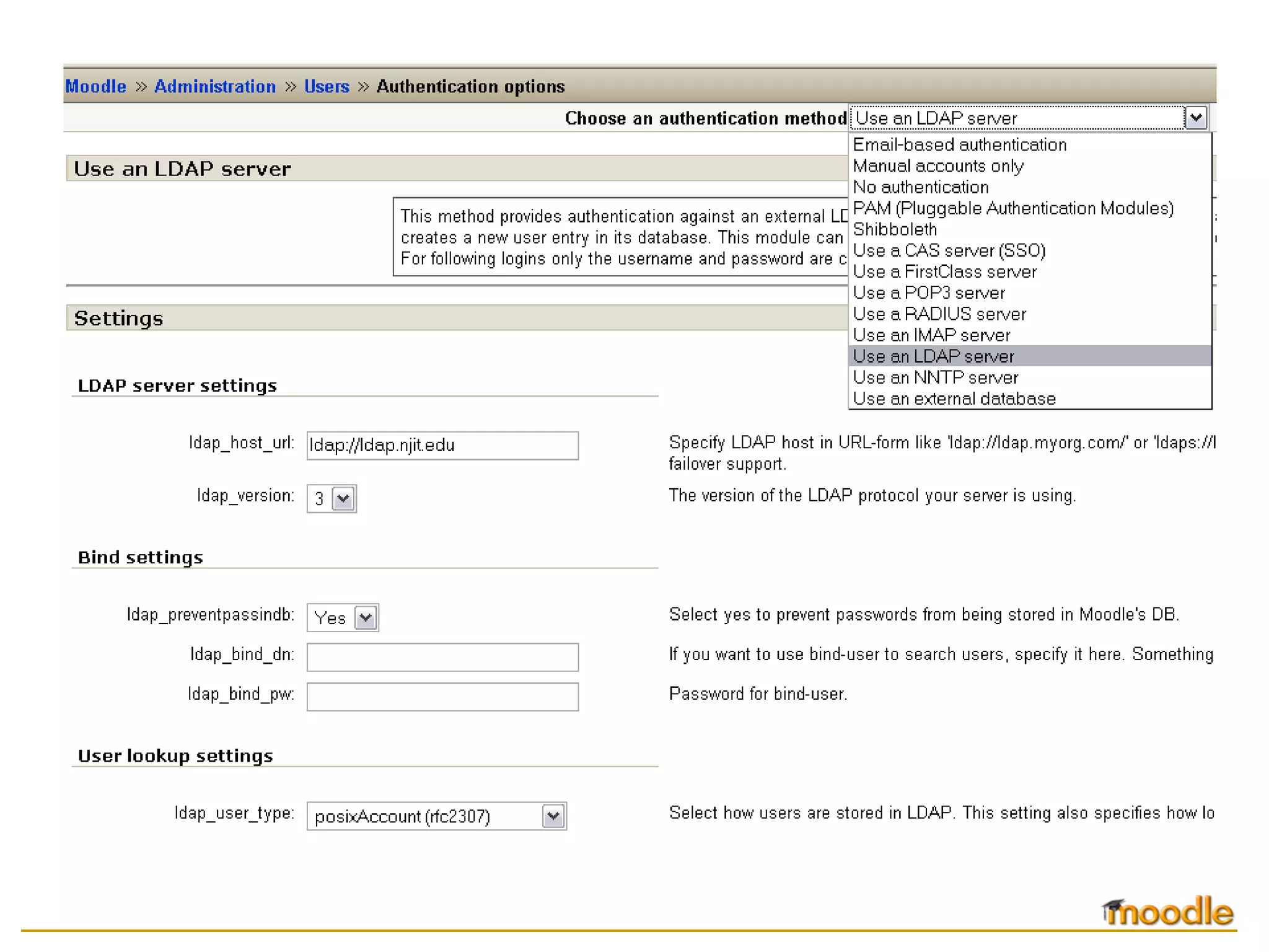 Log In   authentication using LDAP
 