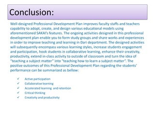 Professional development plan | PPTX