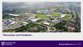 Discussion and Feedback…
 