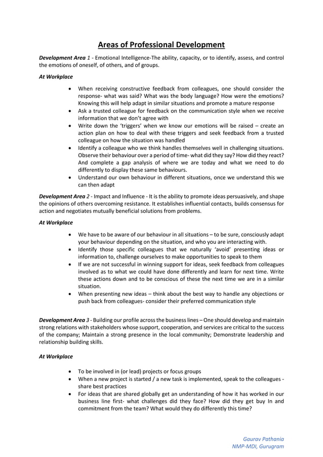 Professional Development | PDF