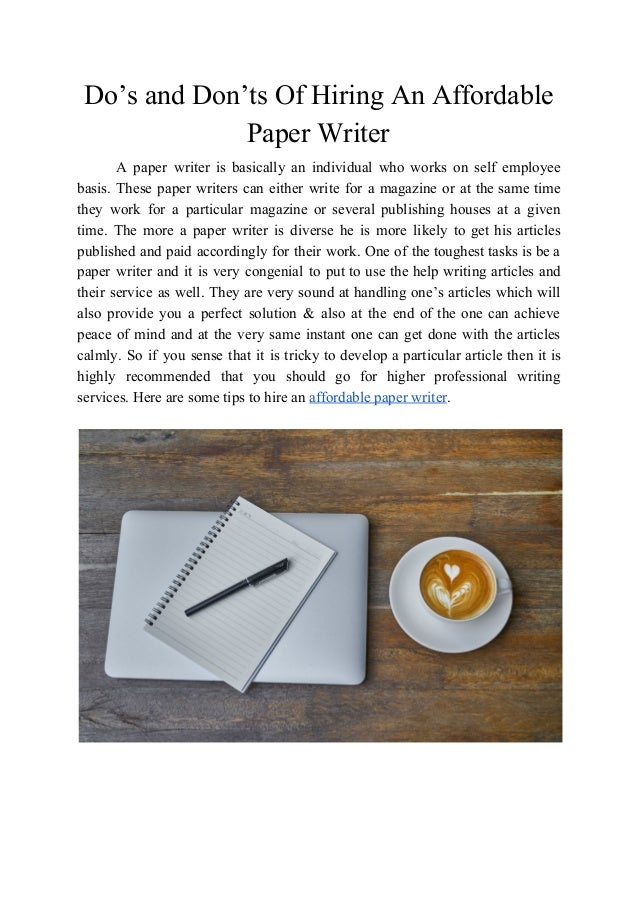 Hire a paper writer