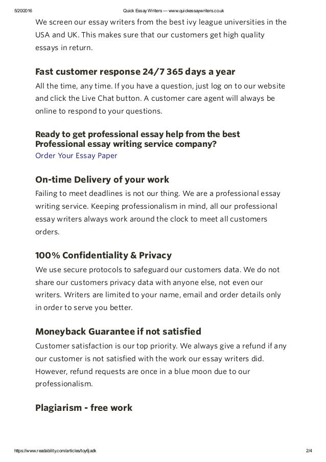 Essay writing service paypal uk
