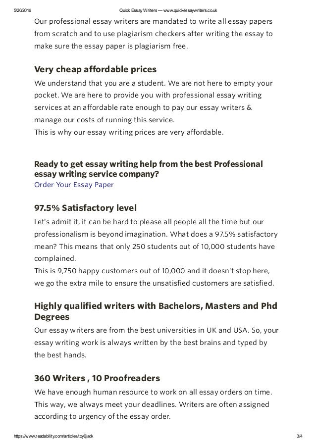Essay writing service in london