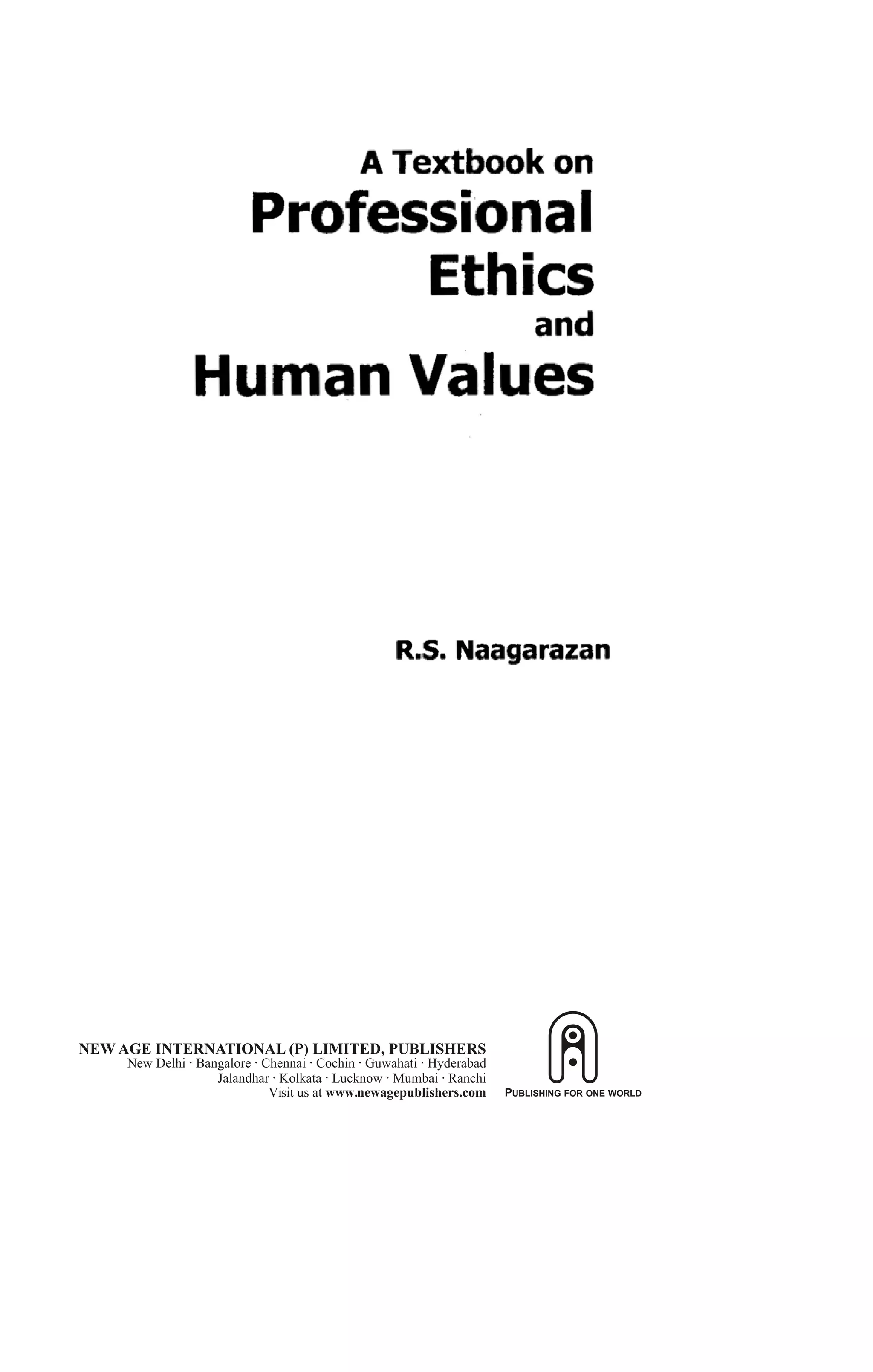 Professional Ethics and Human Values | PDF